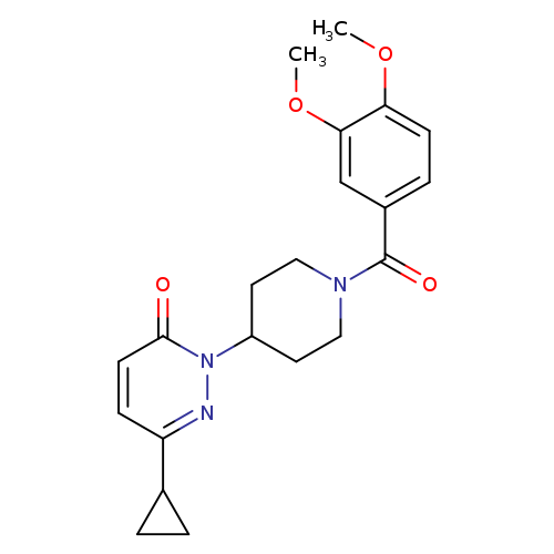 6-cyclopropyl-2-[1-(3,4-dimethoxybenzoyl)piperidin-4-yl]-2,3-dihydropyridazin-3-one