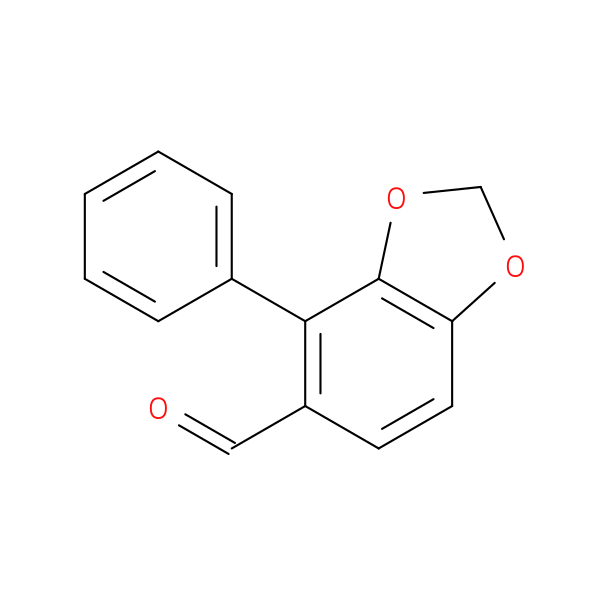 1,3-Benzodioxole-5-carboxaldehyde, 4-phenyl-