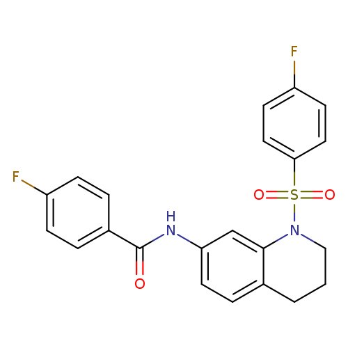 4-fluoro-N-[1-(4-fluorobenzenesulfonyl)-1,2,3,4-tetrahydroquinolin-7-yl]benzamide
