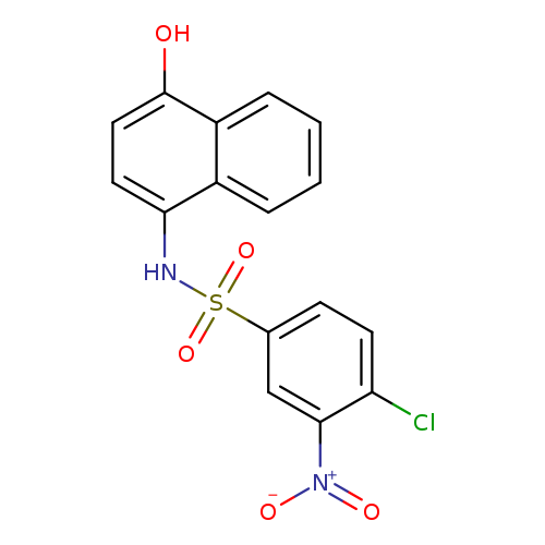 4-Chloro-N-(4-hydroxy-1-naphthalenyl)-3-nitro-benzenesulfonamide