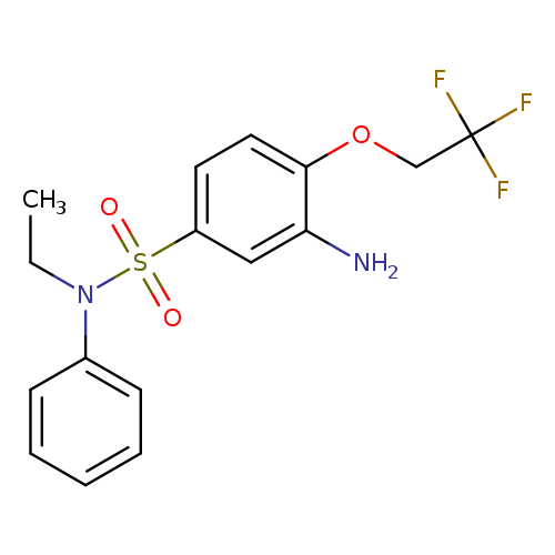 3-amino-N-ethyl-N-phenyl-4-(2,2,2-trifluoroethoxy)benzene-1-sulfonamide