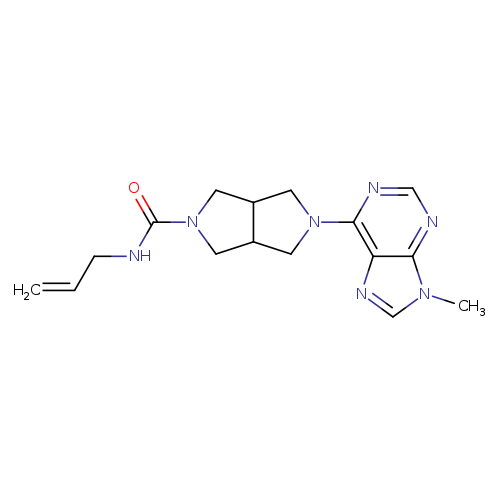 5-(9-methyl-9H-purin-6-yl)-N-(prop-2-en-1-yl)-octahydropyrrolo[3,4-c]pyrrole-2-carboxamide