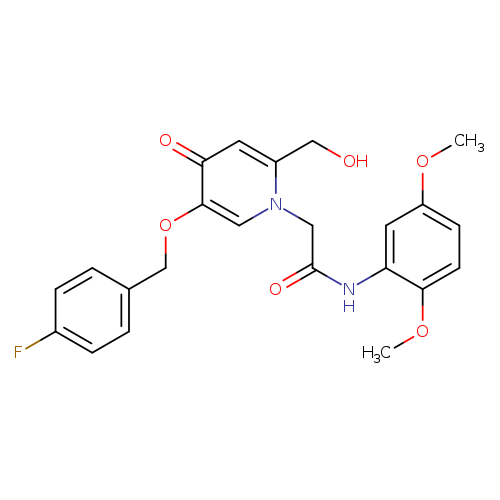 N-(2,5-dimethoxyphenyl)-2-{5-[(4-fluorophenyl)methoxy]-2-(hydroxymethyl)-4-oxo-1,4-dihydropyridin-1-yl}acetamide