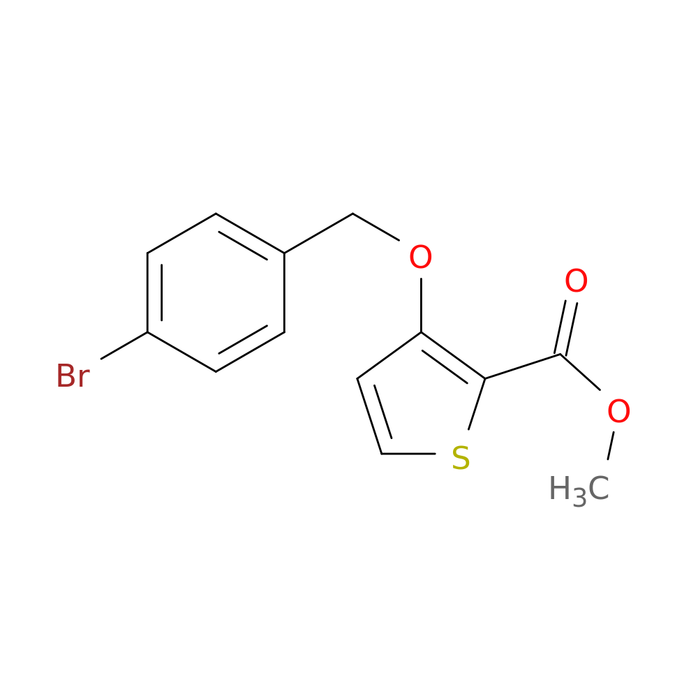 methyl 3-[(4-bromophenyl)methoxy]thiophene-2-carboxylate
