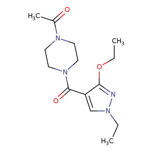 1-[4-(3-ethoxy-1-ethyl-1H-pyrazole-4-carbonyl)piperazin-1-yl]ethan-1-one
