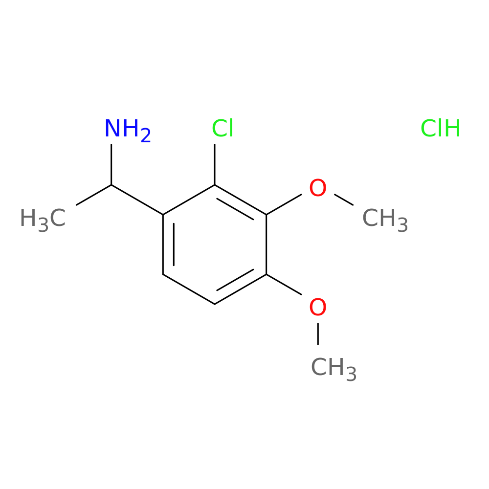 1-(2-chloro-3,4-dimethoxyphenyl)ethan-1-amine hydrochloride