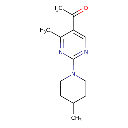 1-[4-Methyl-2-(4-methylpiperidin-1-yl)pyrimidin-5-yl]ethanone