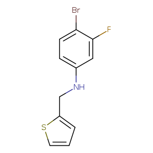 4-Bromo-3-fluoro-N-(thiophen-2-ylmethyl)aniline