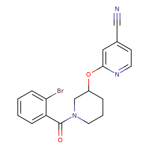2-{[1-(2-bromobenzoyl)piperidin-3-yl]oxy}pyridine-4-carbonitrile