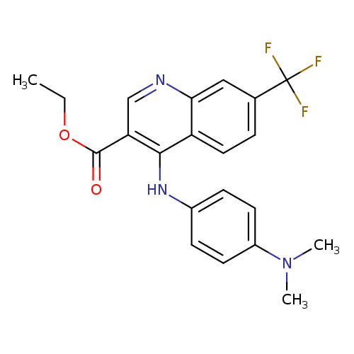 ethyl 4-{[4-(dimethylamino)phenyl]amino}-7-(trifluoromethyl)quinoline-3-carboxylate
