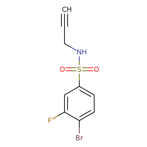4-Bromo-3-fluoro-N-(prop-2-yn-1-yl)benzene-1-sulfonamide