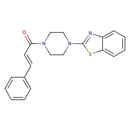 (2E)-1-[4-(1,3-benzothiazol-2-yl)piperazin-1-yl]-3-phenylprop-2-en-1-one