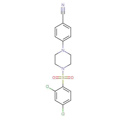 4-[4-(2,4-dichlorobenzenesulfonyl)piperazin-1-yl]benzonitrile