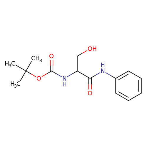 tert-butyl N-[2-hydroxy-1-(phenylcarbamoyl)ethyl]carbamate