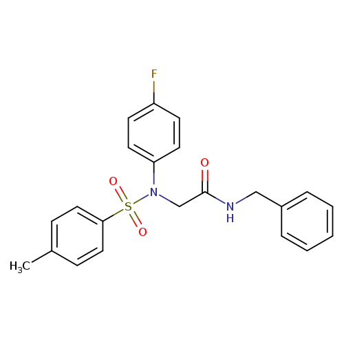 N-benzyl-2-{4-fluoro[(4-methylphenyl)sulfonyl]anilino}acetamide