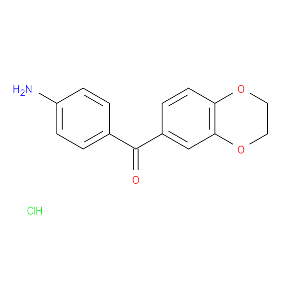 (4-Aminophenyl)(2,3-dihydro-1,4-benzodioxin-6-yl)methanone hydrochloride