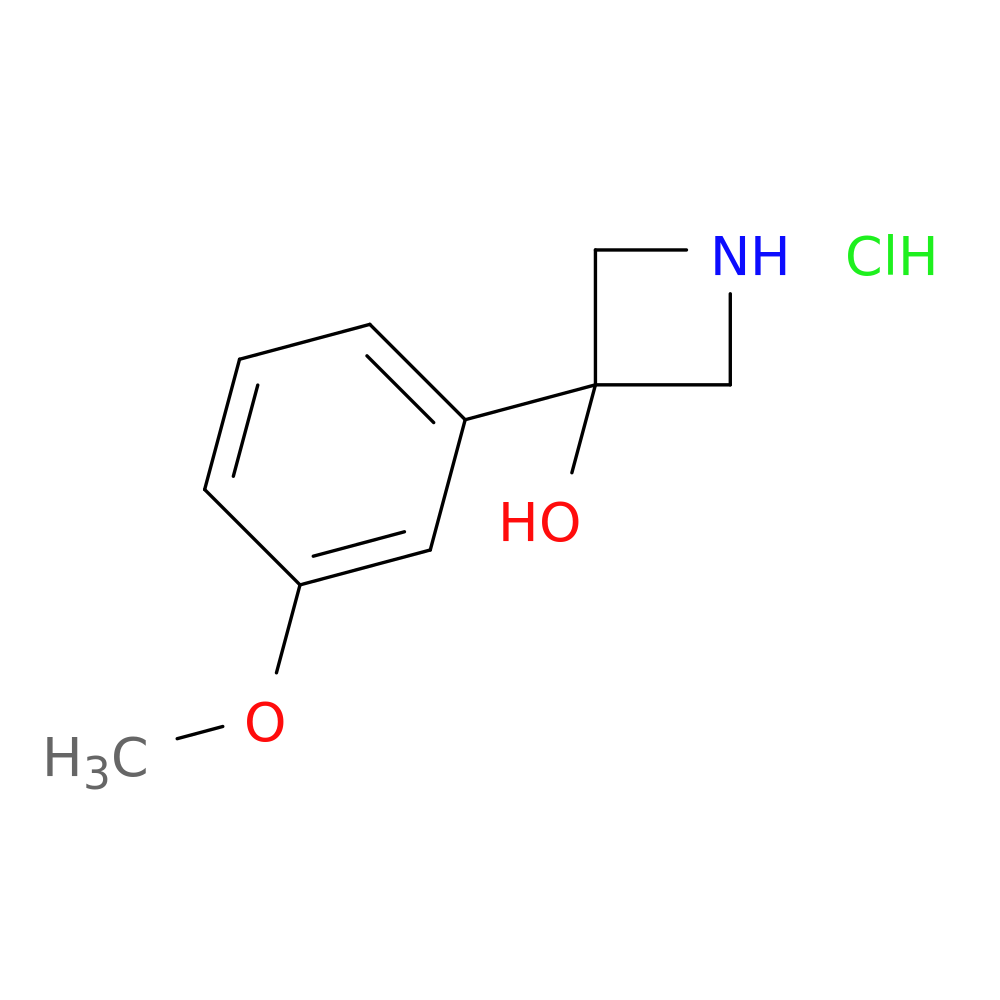 3-(3-methoxyphenyl)azetidin-3-ol hydrochloride