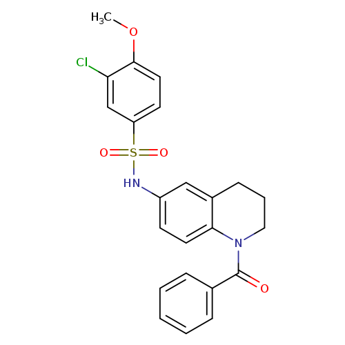 N-(1-benzoyl-1,2,3,4-tetrahydroquinolin-6-yl)-3-chloro-4-methoxybenzene-1-sulfonamide