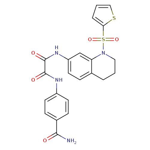 N'-(4-carbamoylphenyl)-N-[1-(thiophene-2-sulfonyl)-1,2,3,4-tetrahydroquinolin-7-yl]ethanediamide