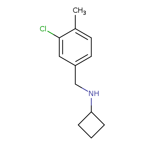 N-[(3-chloro-4-methylphenyl)methyl]cyclobutanamine