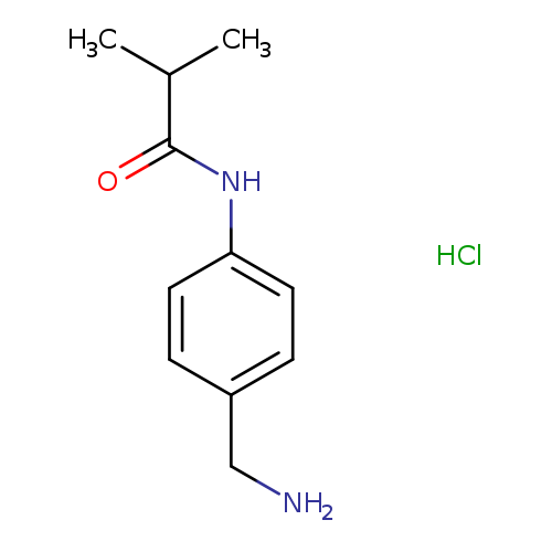 N-[4-(aminomethyl)phenyl]-2-methylpropanamide hydrochloride