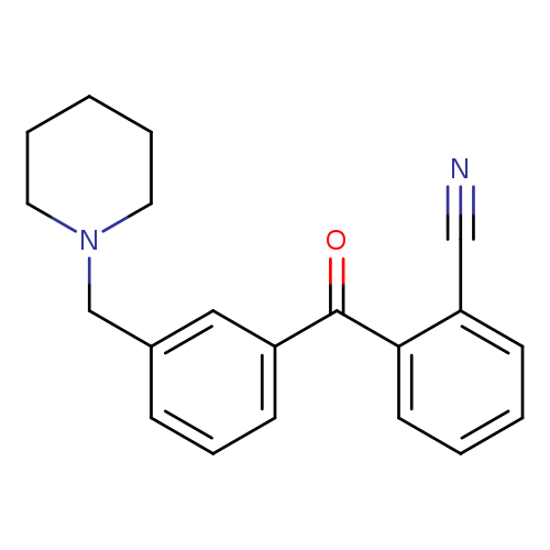 2-Cyano-3'-piperidinomethyl benzophenone
