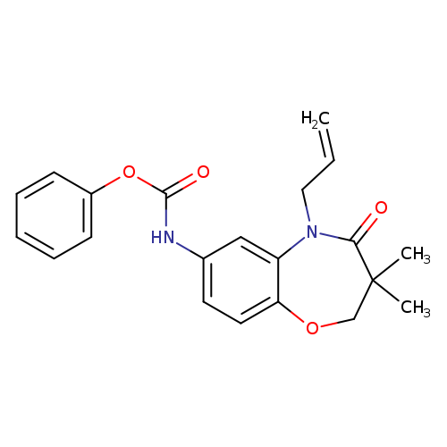 phenyl N-[3,3-dimethyl-4-oxo-5-(prop-2-en-1-yl)-2,3,4,5-tetrahydro-1,5-benzoxazepin-7-yl]carbamate