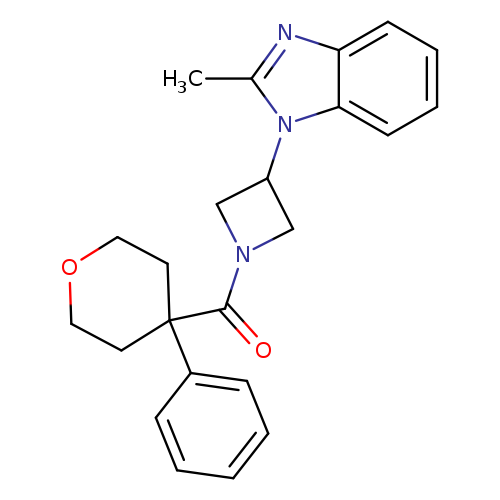 2-methyl-1-[1-(4-phenyloxane-4-carbonyl)azetidin-3-yl]-1H-1,3-benzodiazole