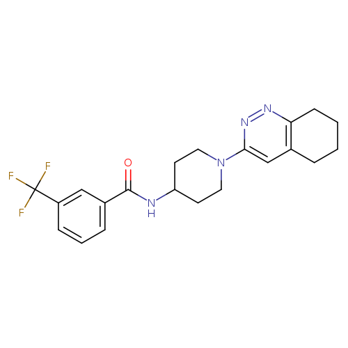 N-[1-(5,6,7,8-tetrahydrocinnolin-3-yl)piperidin-4-yl]-3-(trifluoromethyl)benzamide