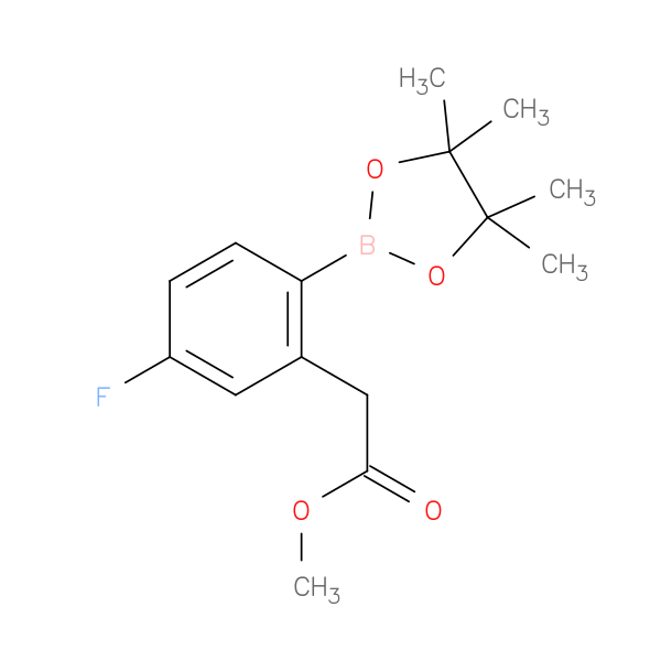 methyl 2-[5-fluoro-2-(tetramethyl-1,3,2-dioxaborolan-2-yl)phenyl]acetate