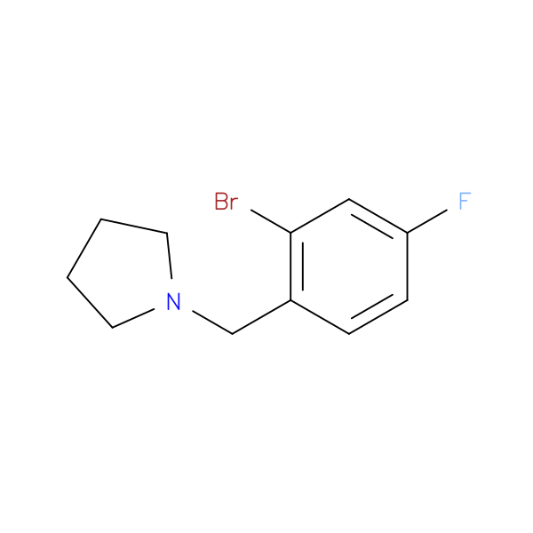 1-(2-broMo-4-fluorobenzyl)pyrrolidine