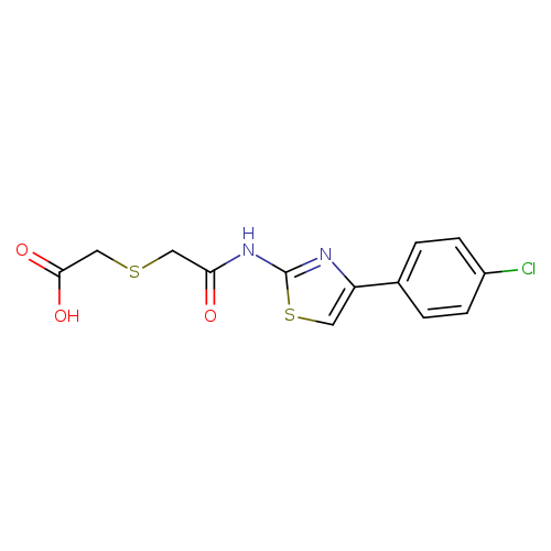 2-[({[4-(4-chlorophenyl)-1,3-thiazol-2-yl]carbamoyl}methyl)sulfanyl]acetic acid