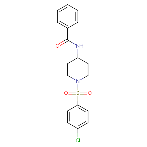 N-[1-(4-chlorobenzenesulfonyl)piperidin-4-yl]benzamide