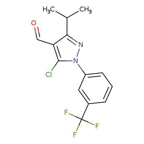 5-chloro-3-(propan-2-yl)-1-[3-(trifluoromethyl)phenyl]-1H-pyrazole-4-carbaldehyde