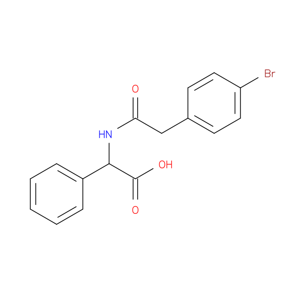 2-[2-(4-bromophenyl)acetamido]-2-phenylacetic acid