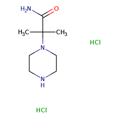 2-Methyl-2-(piperazin-1-yl)propanamide dihydrochloride