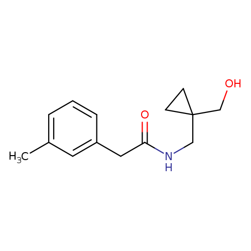 N-{[1-(hydroxymethyl)cyclopropyl]methyl}-2-(3-methylphenyl)acetamide