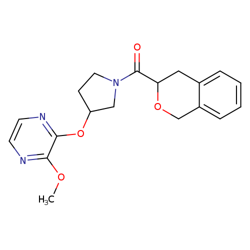 2-{[1-(3,4-dihydro-1H-2-benzopyran-3-carbonyl)pyrrolidin-3-yl]oxy}-3-methoxypyrazine