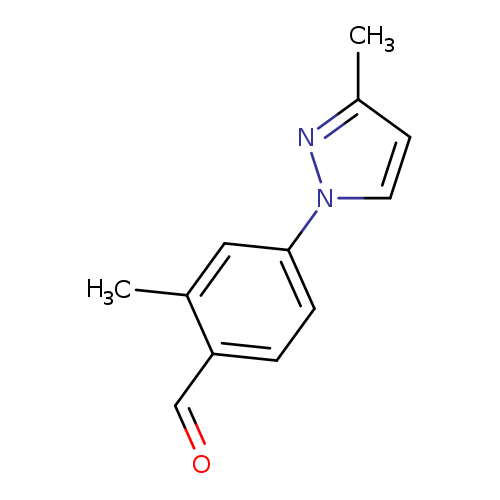 2-methyl-4-(3-methyl-1H-pyrazol-1-yl)benzaldehyde