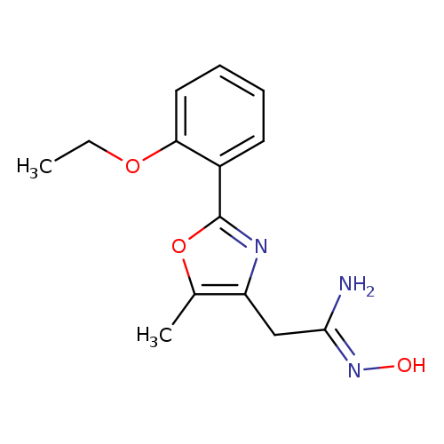 (Z)-2-[2-(2-ethoxyphenyl)-5-methyl-1,3-oxazol-4-yl]-N'-hydroxyethanimidamide