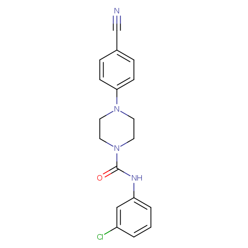 N-(3-chlorophenyl)-4-(4-cyanophenyl)piperazine-1-carboxamide