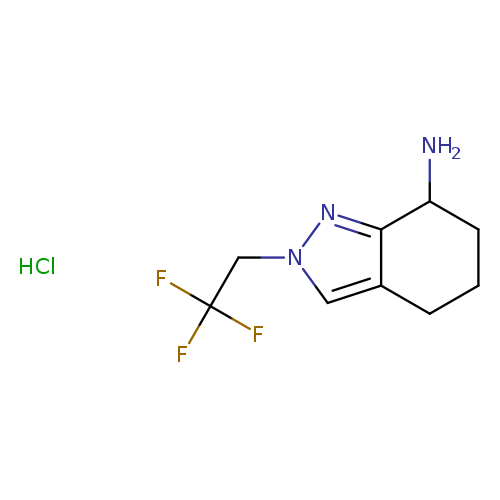 2-(2,2,2-trifluoroethyl)-4,5,6,7-tetrahydro-2H-indazol-7-aminehydrochloride