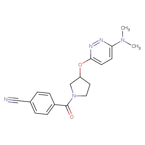 4-(3-{[6-(dimethylamino)pyridazin-3-yl]oxy}pyrrolidine-1-carbonyl)benzonitrile