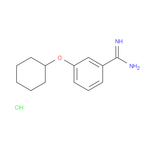 3-(cyclohexyloxy)benzene-1-carboximidamide hydrochloride