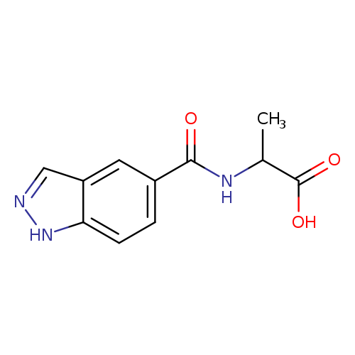 2-[(1H-indazol-5-yl)formamido]propanoic acid