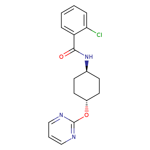 2-chloro-N-[(1r,4r)-4-(pyrimidin-2-yloxy)cyclohexyl]benzamide