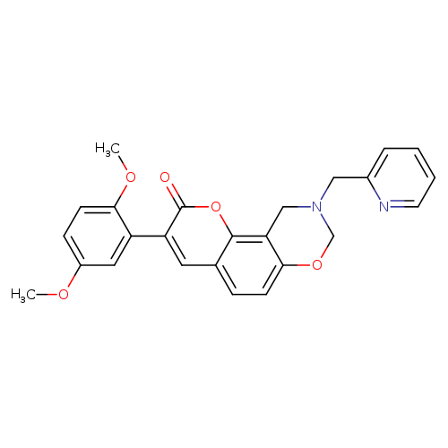 3-(2,5-dimethoxyphenyl)-9-[(pyridin-2-yl)methyl]-2H,8H,9H,10H-chromeno[8,7-e][1,3]oxazin-2-one
