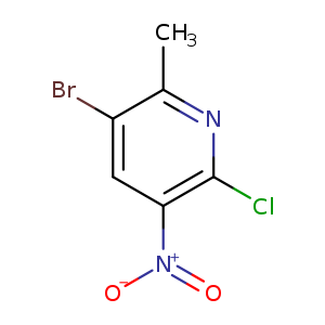 3-Bromo-6-chloro-2-methyl-5-nitropyridine