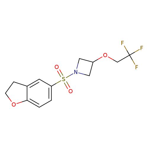 1-(2,3-dihydro-1-benzofuran-5-sulfonyl)-3-(2,2,2-trifluoroethoxy)azetidine