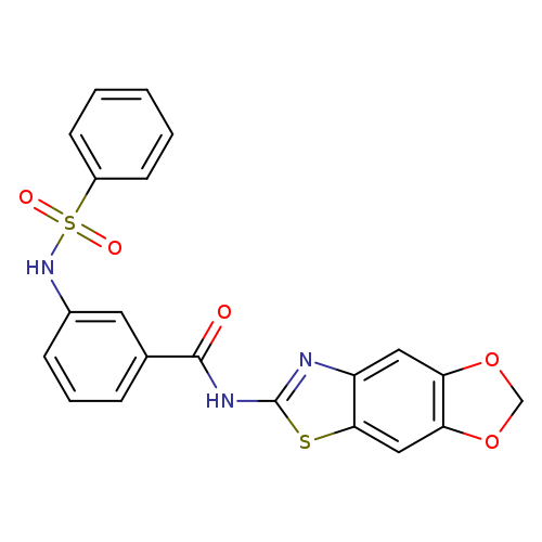 3-benzenesulfonamido-N-{4,6-dioxa-10-thia-12-azatricyclo[7.3.0.0^{3,7}]dodeca-1(9),2,7,11-tetraen-11-yl}benzamide